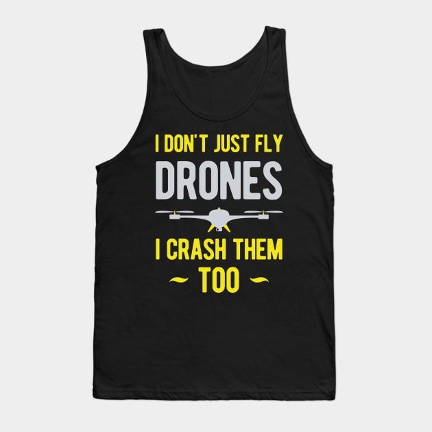 Funny Drone Gift Idea Tank Top by Crea8Expressions